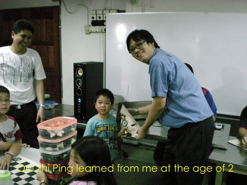 My youngest chess student to date is 2 years old.